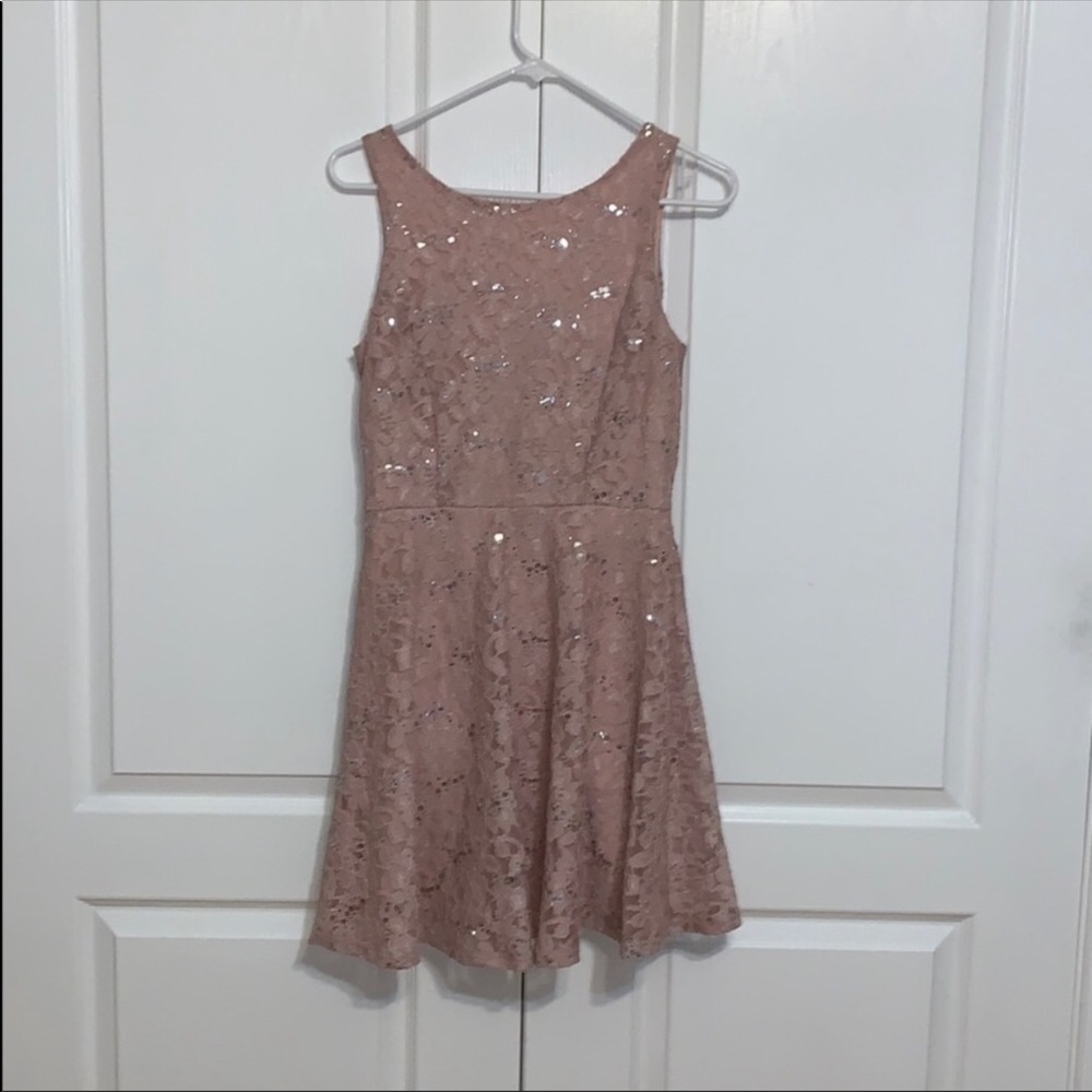 light pink dress